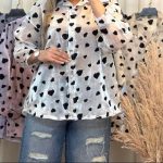شومیز شیشه‌ای طرح قلب